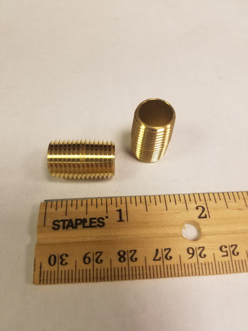 Fully Threaded Extruded Brass Nipple, NPTF